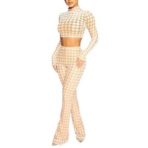 Naked wardrobe houndstooth set